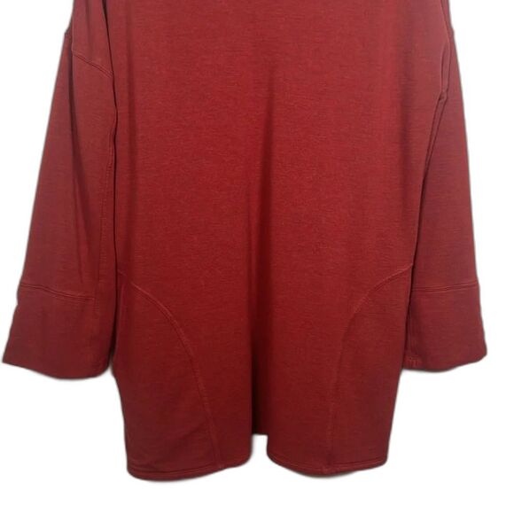 Soft Surroundings Red Long Sleeve Pullover Hoodie Size Large - Picture 4 of 14